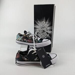 New Converse Batgirl Sneakers Mens 4 Womens 6 DC Comics Low Top Box All Star